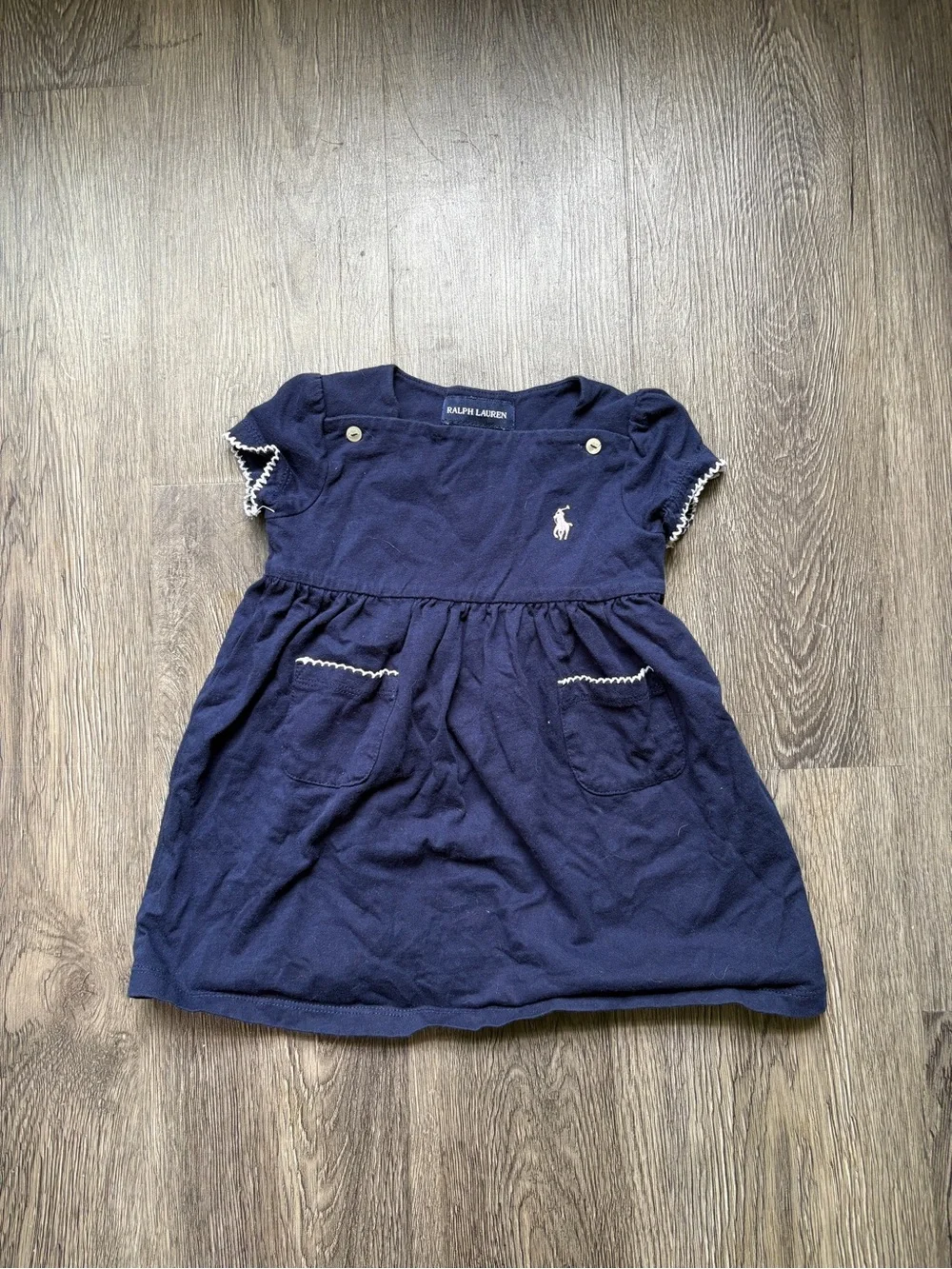 Ralph Lauren Navy Baby Dress | Preppy Classic
